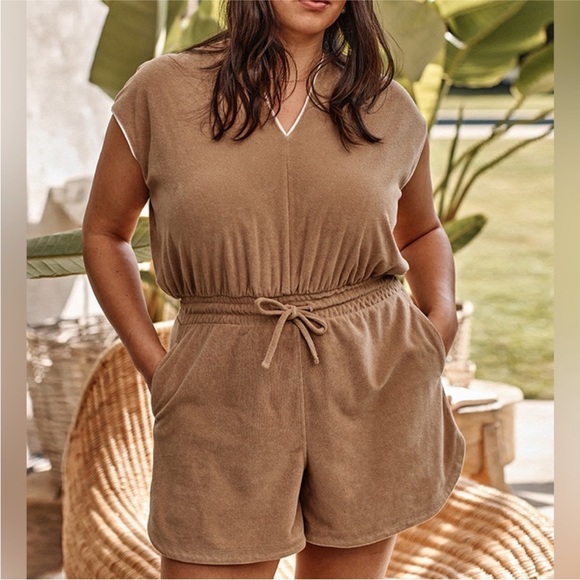 NWT Summersalt V-Neck Terry Romper XS - Picture 2 of 9